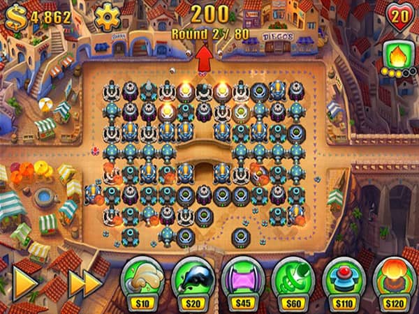 Top game thủ thành iOS - Fieldrunners 2