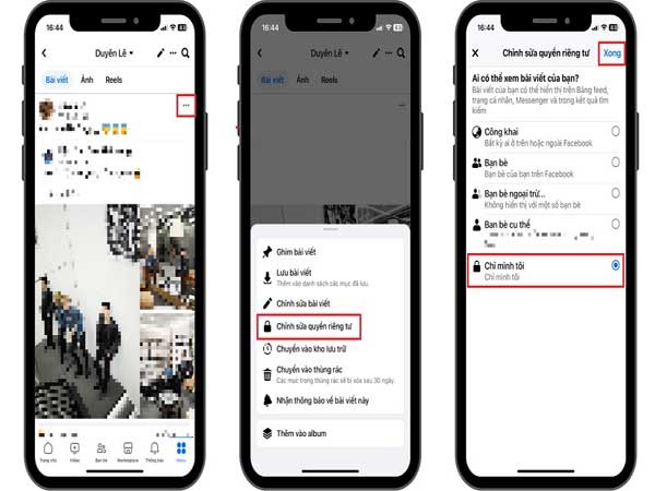 Ẩn bài viết trên Facebook bằng chỉnh sửa quyền riêng tư