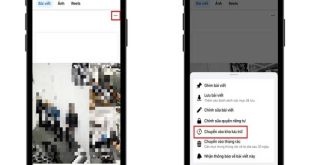 Mở bài viết cần ẩn trên trang Facebook