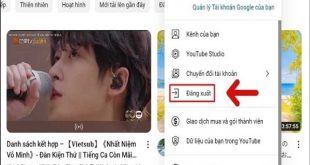 Cách đăng xuất khỏi Youtube trên máy tính