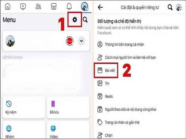Chọn biểu tượng Cài đặt như hình dưới đây