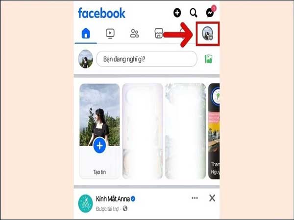 Mở ứng dụng Facebook trên điện thoại di động