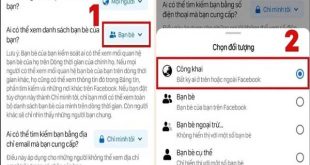 Cách để bật chế độ công khai bạn bè trên Facebook