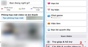 Mở ứng dụng Facebook và chọn biểu tượng 3 dòng ngang ở góc phải