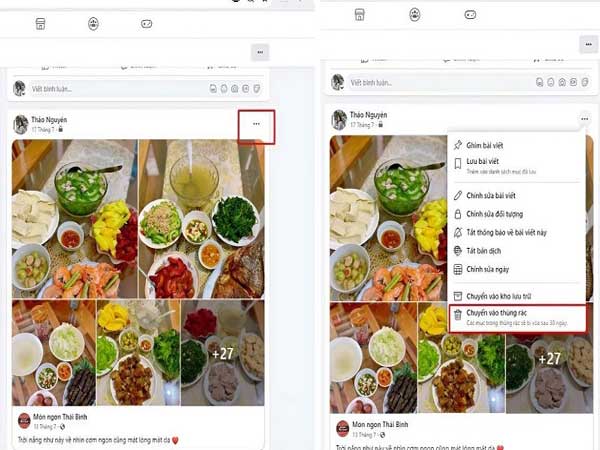 Cách xóa bài viết trên Facebook nhanh nhất bằng máy tính
