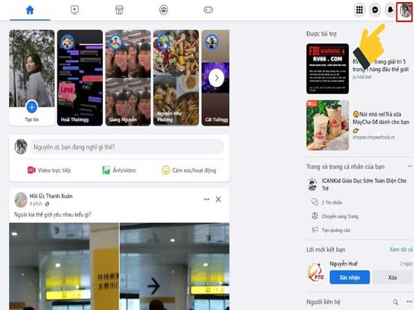 Truy cập tài khoản Facebook của bạn trên máy tính