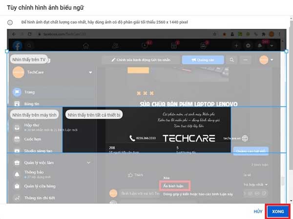 chọn hình ảnh mới để đặt làm ảnh bìa trên YouTube