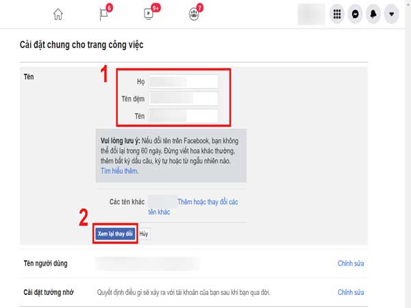 nhấp "Xem lại thay đổi" để xem trước thay đổi