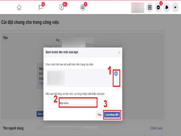 Cách đổi tên Facebook trên laptop chuẩn nhất