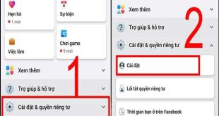 chọn "Cài đặt & quyền riêng tư"