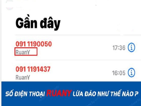 Các trường hợp cụ thể để biết TV Ruany là số điện thoại gì