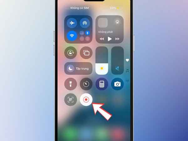 Bắt đầu cách quay màn hình iphone 16