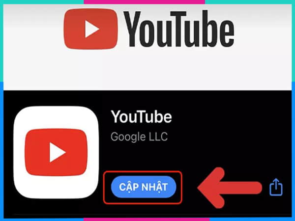 Cập nhật ứng dụng YouTube